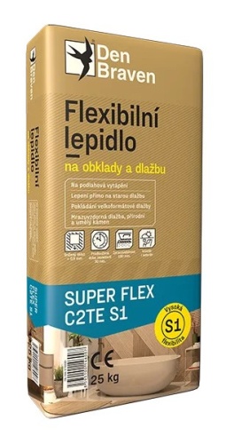 Flexibilní lepidlo na obklady a dlažbu SUPER FLEX C2TE S1